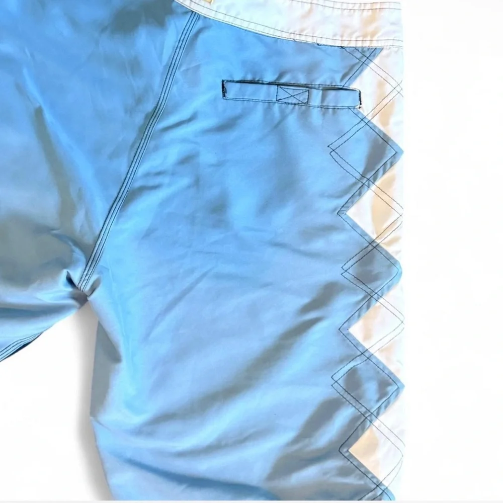 RS Surf Men's Size 32‎ Blue White Summer Spring Vacation Swim Shorts